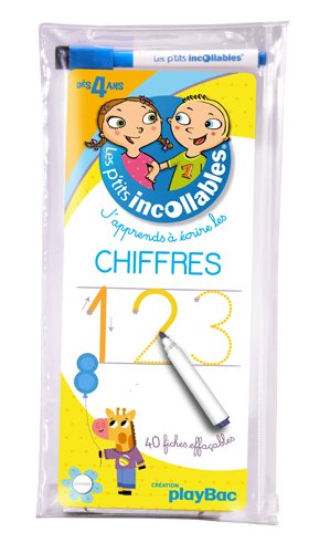J'apprends à écrire les chiffres, 40 fiches effaçables: Dès 4 ans Books
