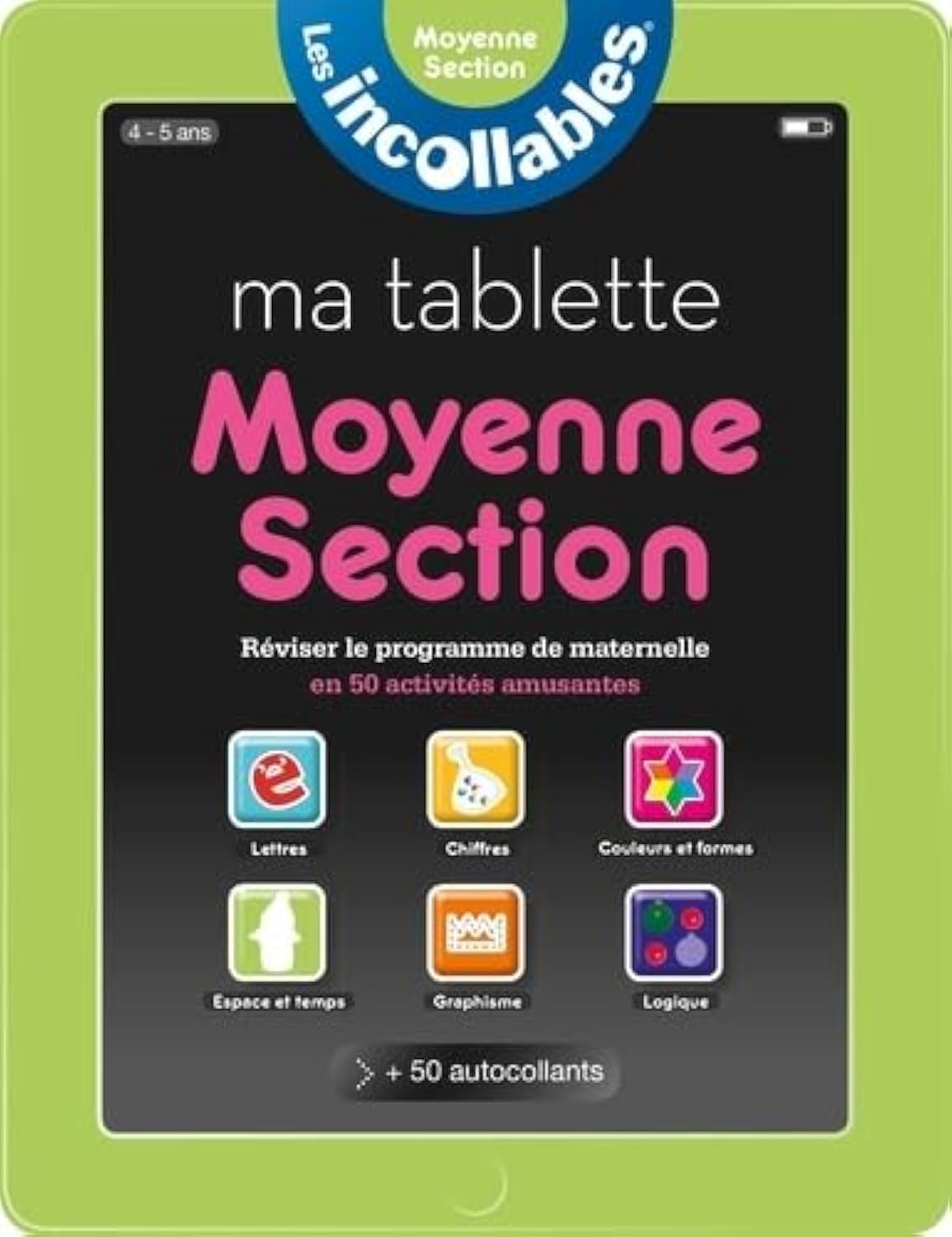 Ma tablette moyenne section 4-5 ans: Réviser le programme de maternelle en 50 activités amusantes book