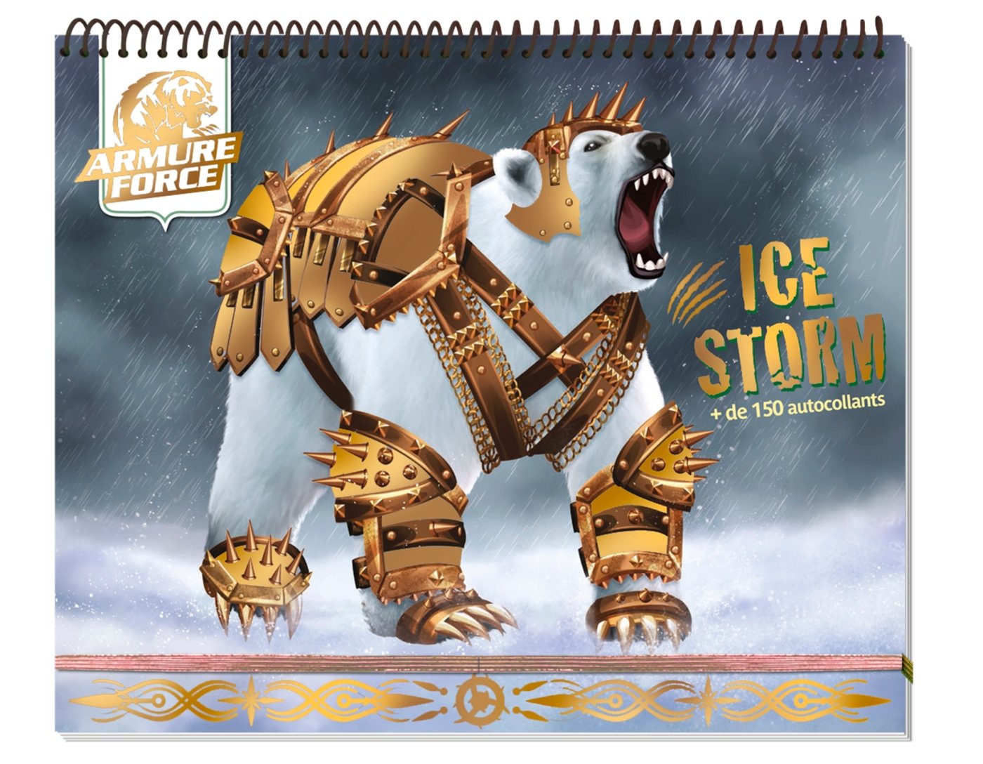Armure force - Ice Storm - carnet créatif Ours: Plus de 150 autocollants Tiptoi & Games