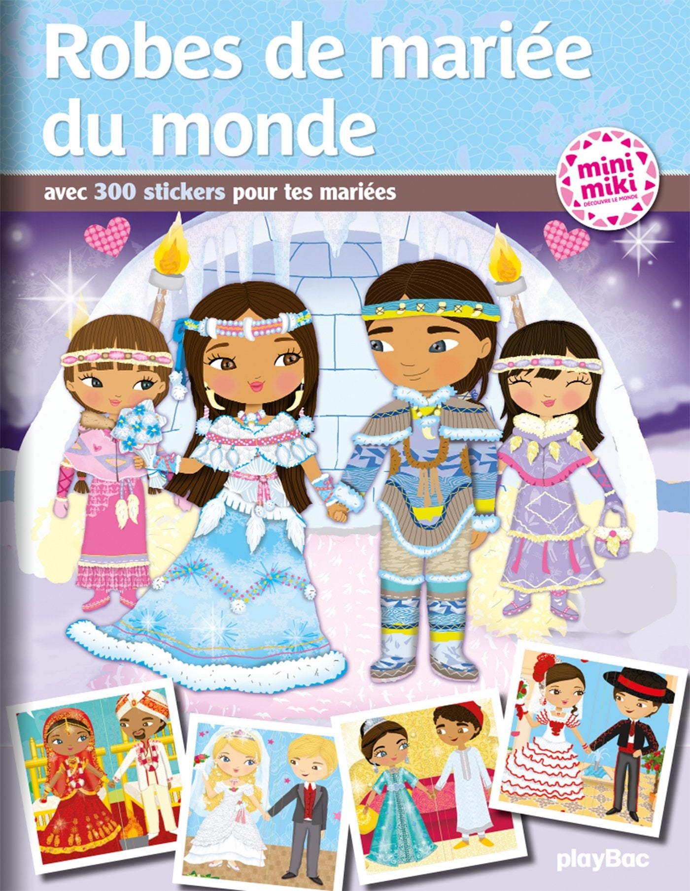 MInimiki - Robes de mariée du monde - Stickers Books