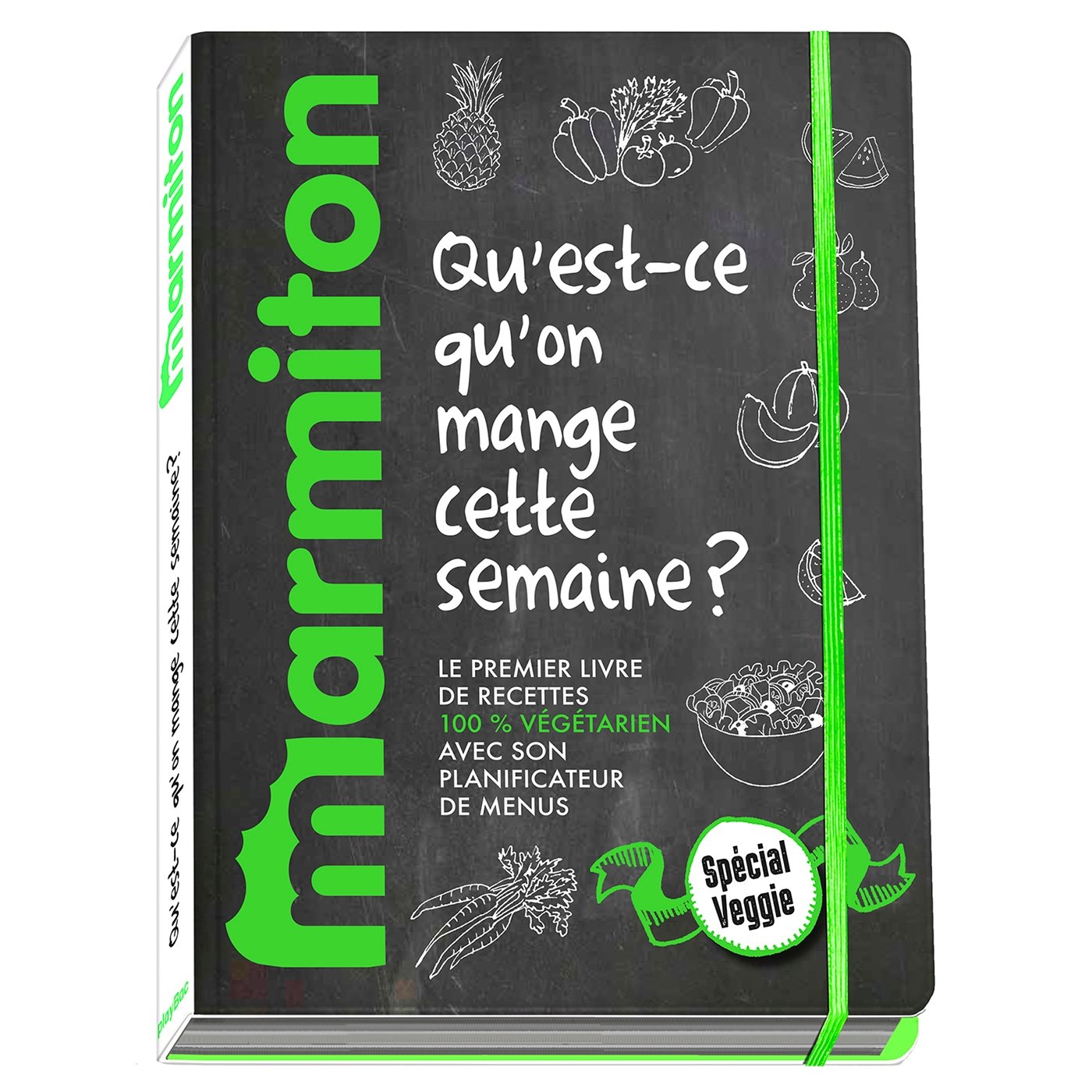 Marmiton Menus Veggie - Qu'est ce qu'on mange cette semaine - spécial Végétariens: Le premier livre de recettes 100% végétariennes avec son planificateur de menus Leisure, Home & Garden