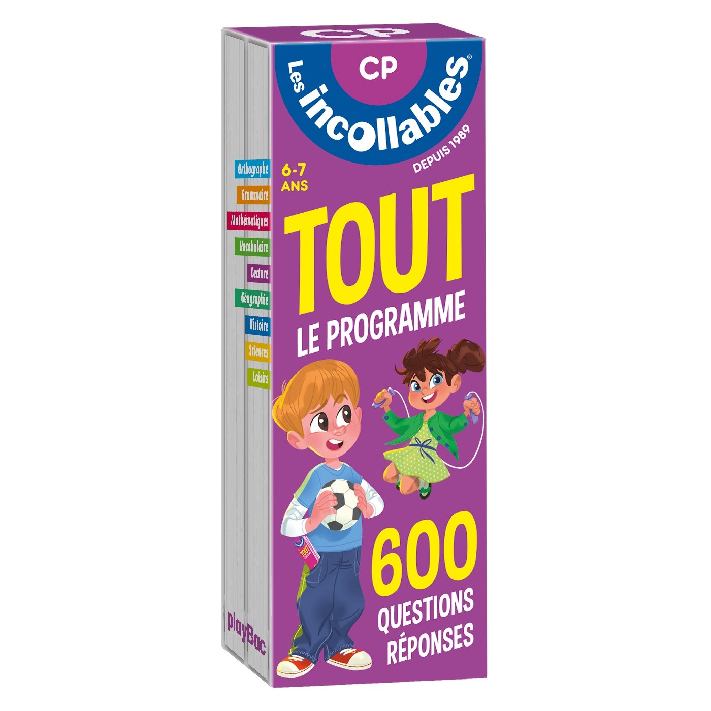Les incollables - Tout le programme du CP - 6/7 ans: 600 questions réponses pour réviser en 2 éventails- Cahier de vacances book