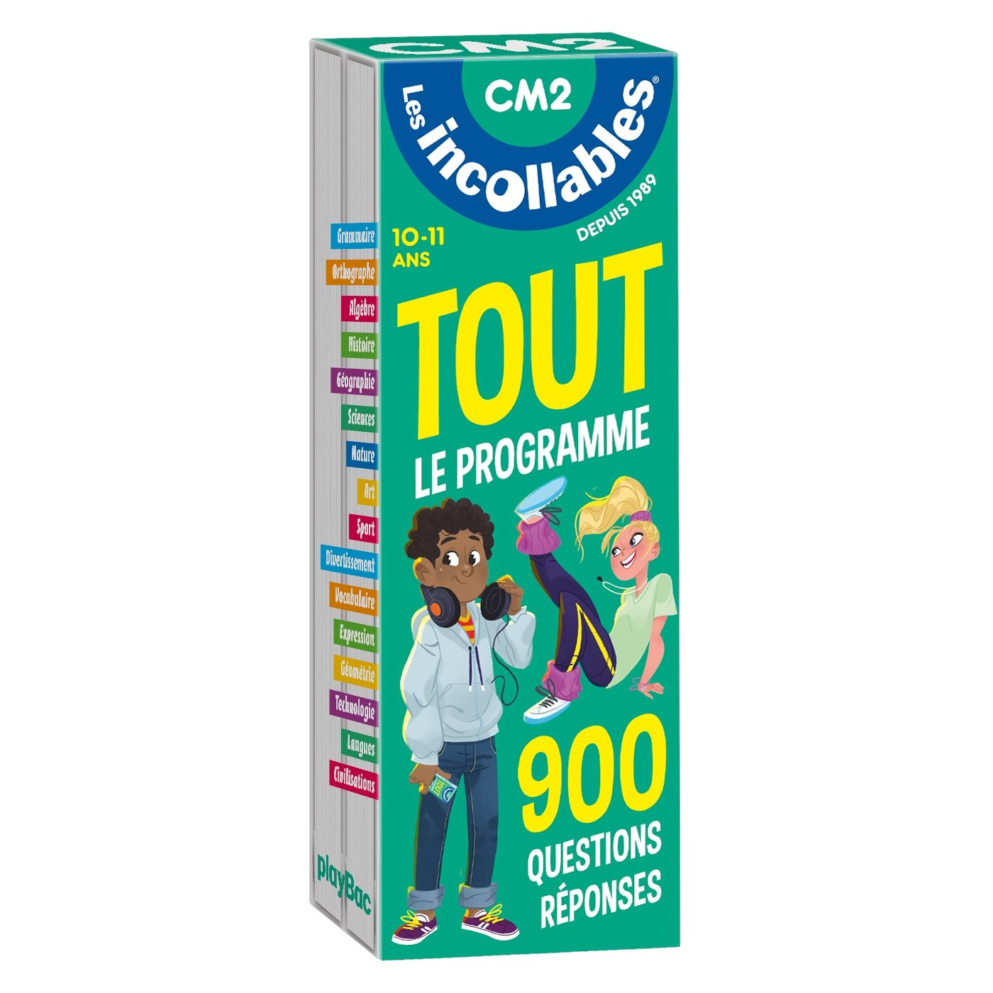 Les incollables - Tout le programme du CM2 - 10/11 ans: 900 questions réponses par réviser en 2 éventails Professional & Reference Books