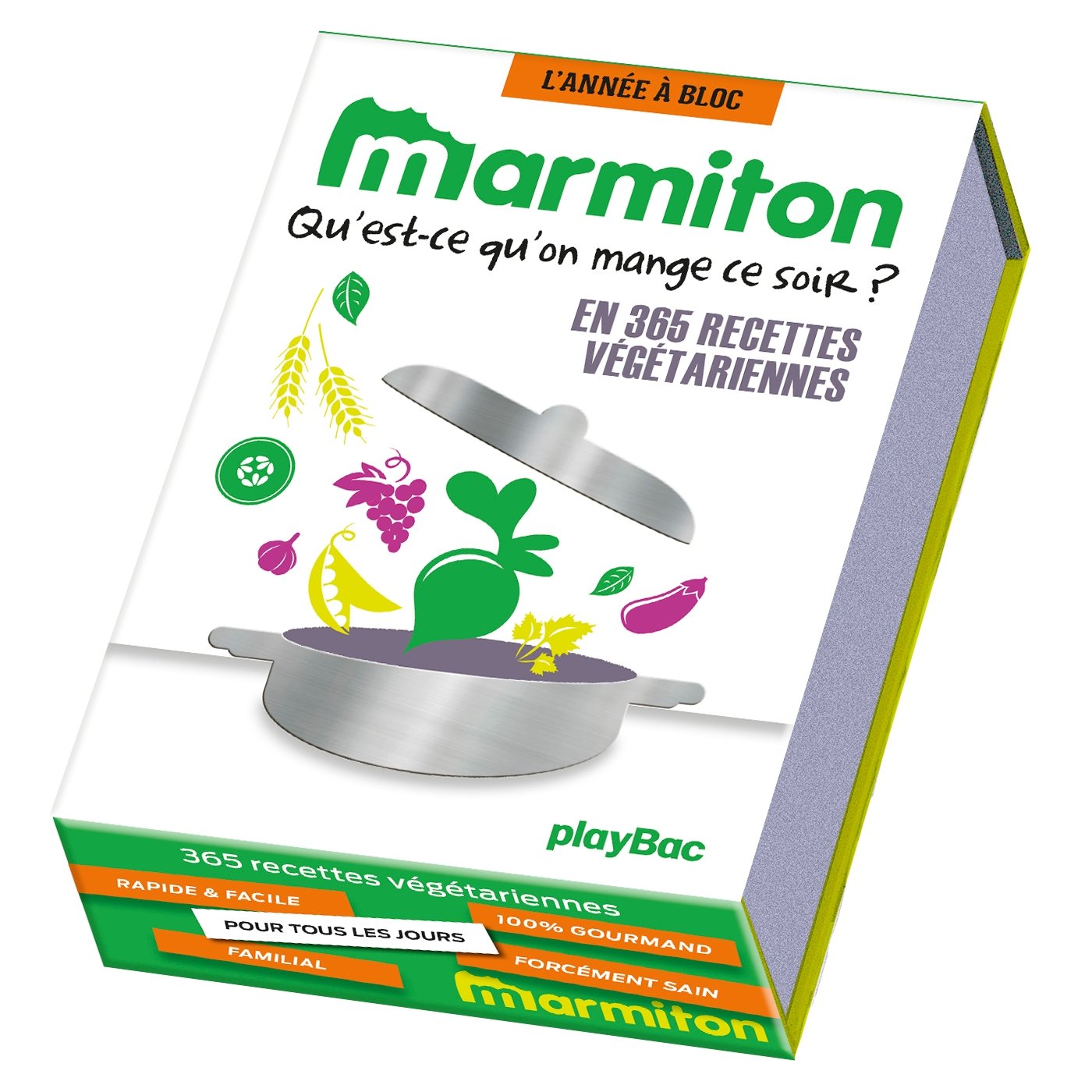 Calendrier 365 recettes Marmiton spécial végétariens - L'Année à Bloc book