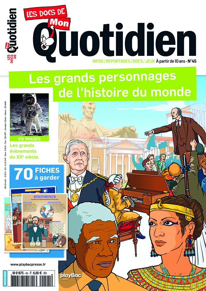 Les Docs de Mon Quotidien N°45 Les grands personnages de l'histoire du monde book
