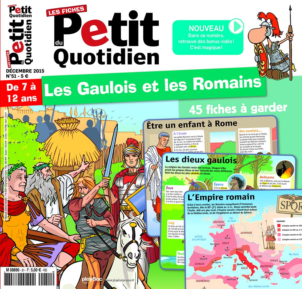 Les Fiches du Petit Quotidien N°51 Les Gaulois et les Romains book