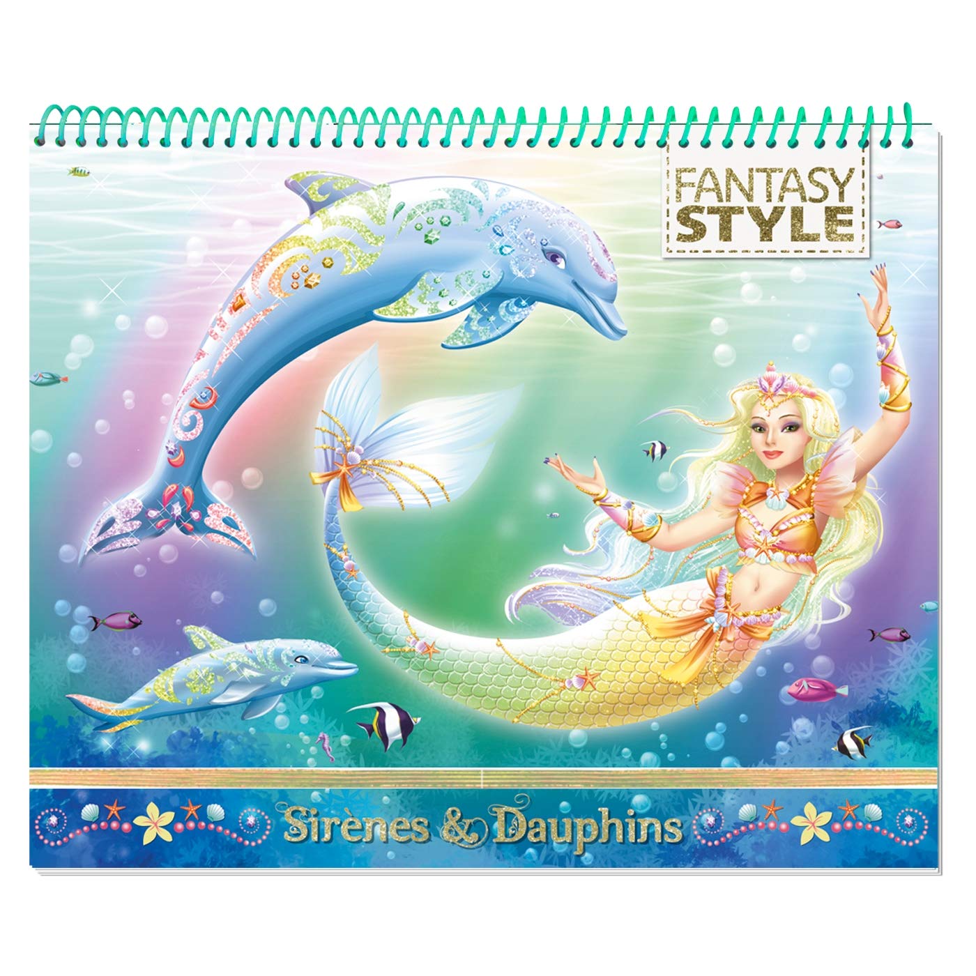 Animal Style - Cahier créatif Sirènes et Dauphins: + de 500 autocollants Tiptoi & Games