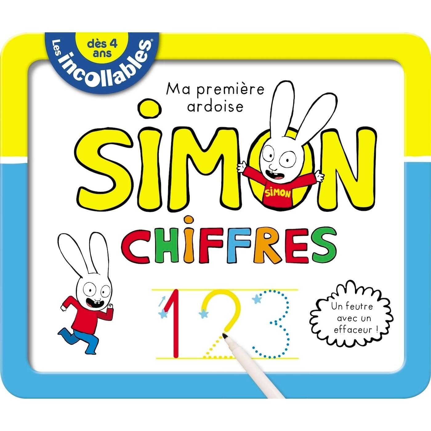 Les Incollables - Ma première ardoise Simon - Chiffres: Un feutre avec un effaceur ! Non-fiction