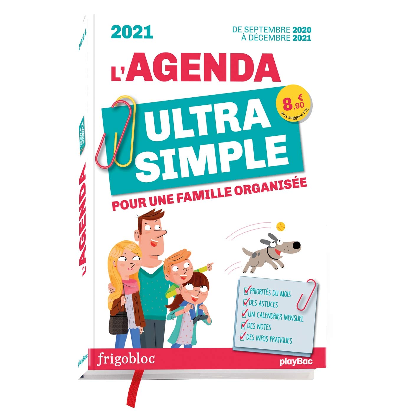 Agenda Ultra Simple Pour Une Famille Organisee ! de Sept 2020 a Dec 2021 book