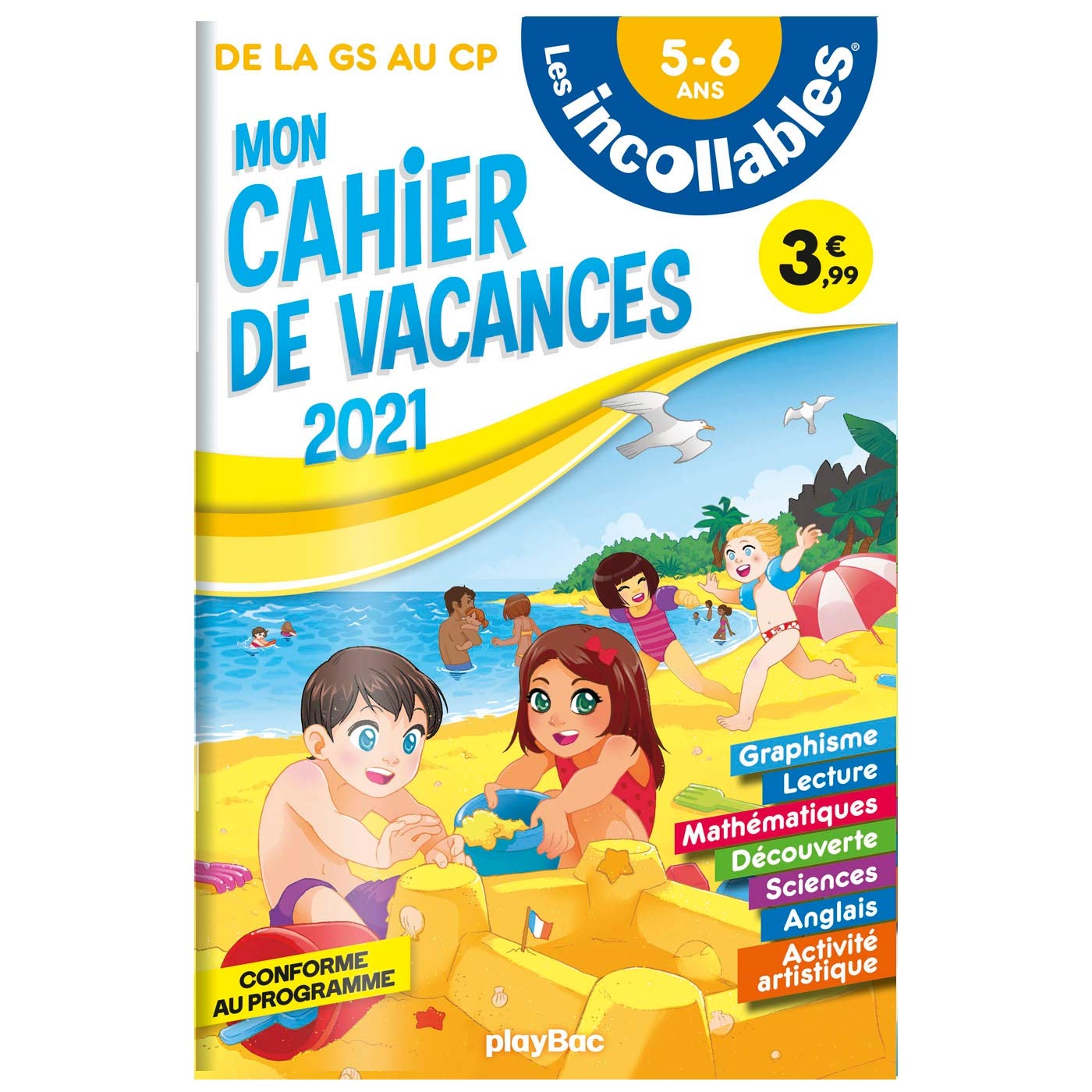 Cahier de vacances 2021 - Les Incollables - GS à CP - 5-6 ans Professional & Reference Books