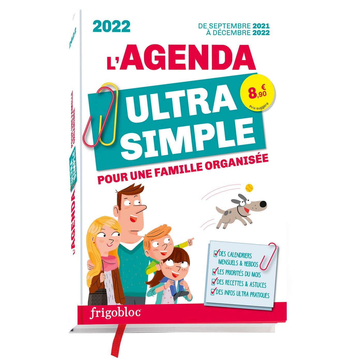 AGENDA ULTRA SIMPLE POUR UNE FAMILLE ORGANISÉE ! DE SEPT 2021 À DÉC 2022: DE SEPT 2021 À DÉC 2022 book