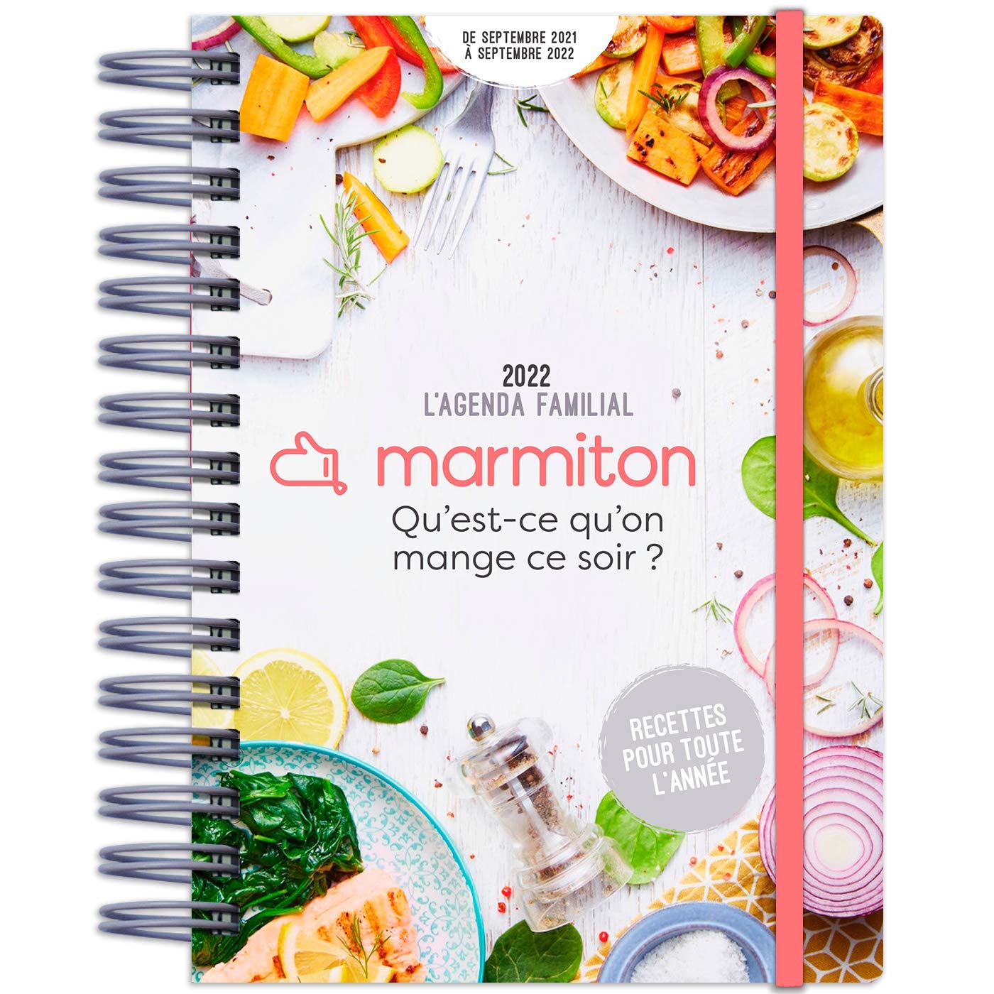 AGENDA QU'EST CE QU'ON MANGE CE SOIR ? AVEC MARMITON 2022 (DE SEPT 2021 À SEPT 2022) book