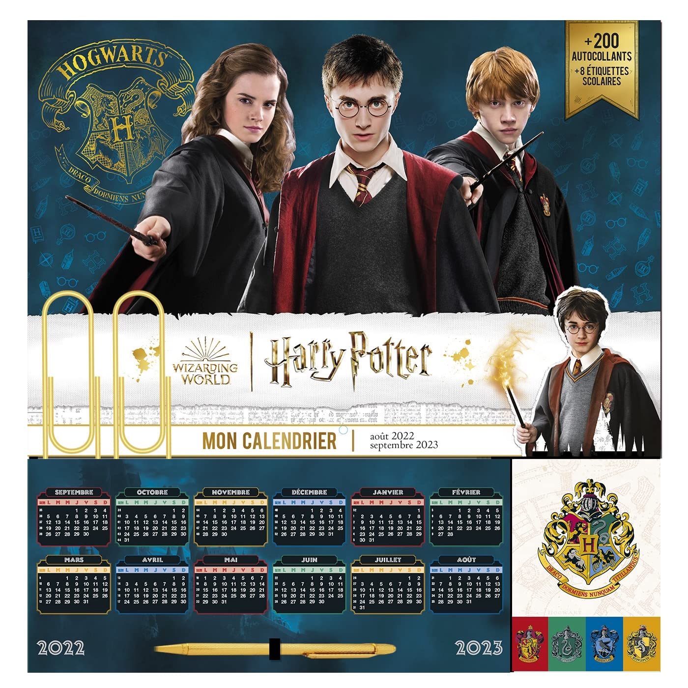 Mon calendrier organiseur Harry Potter - Primaire et Collège Children's books