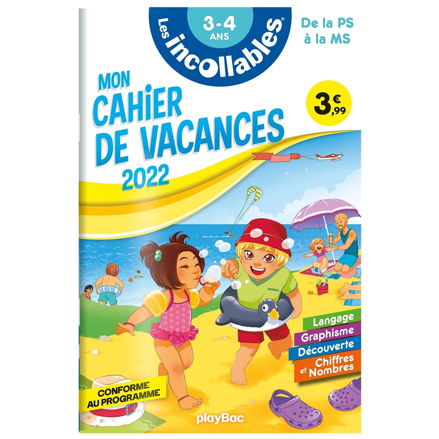 Cahier de vacances 2022 - Les incollables - De la PS à la MS - 3-4 ans Non-fiction