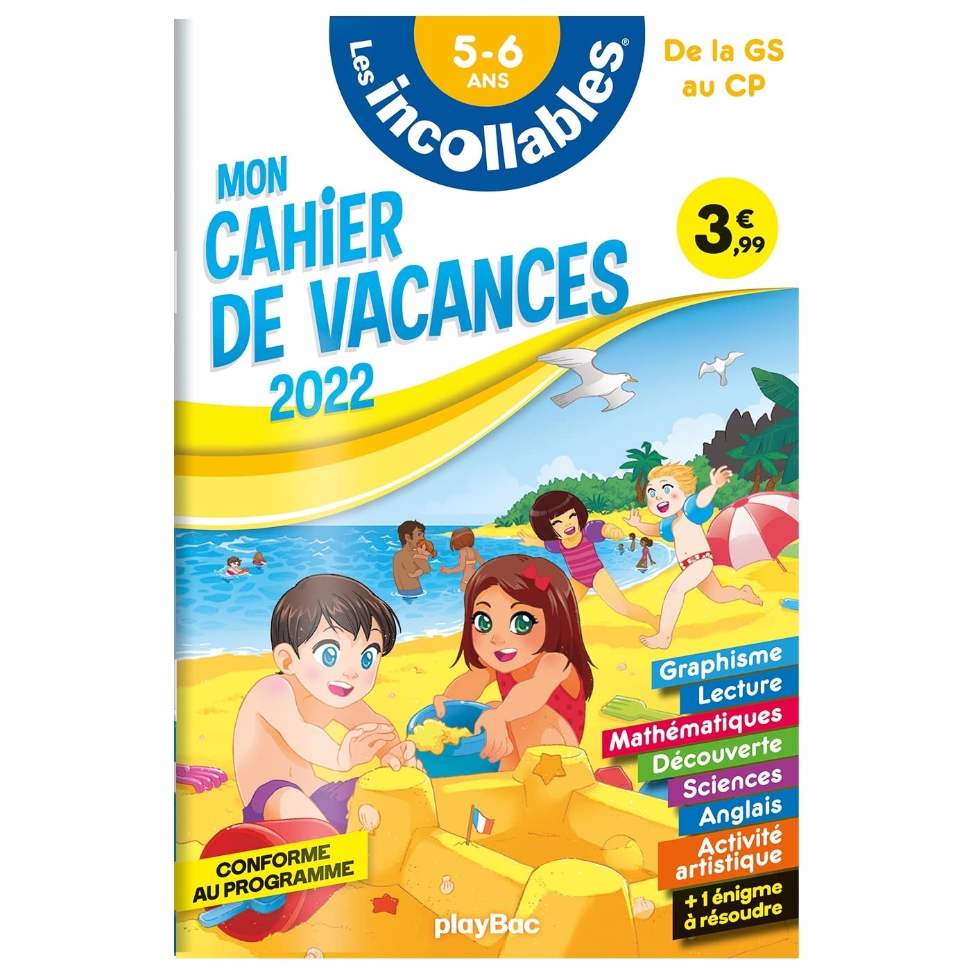 Cahier de vacances 2022 - Les incollables - De la GS au CP - 5-6 ans book