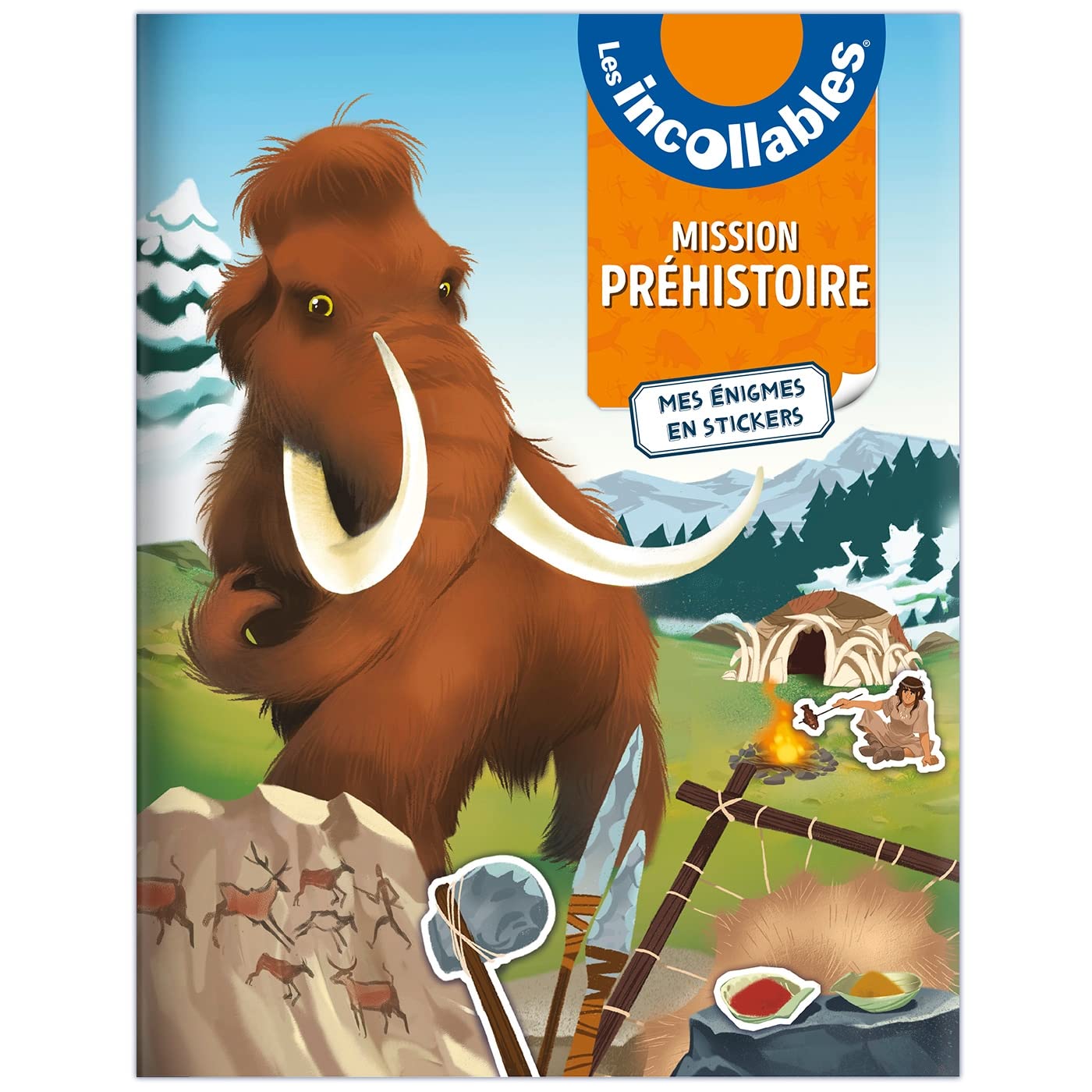 Les Incollables - Mission Préhistoire - Mes énigmes en stickers book