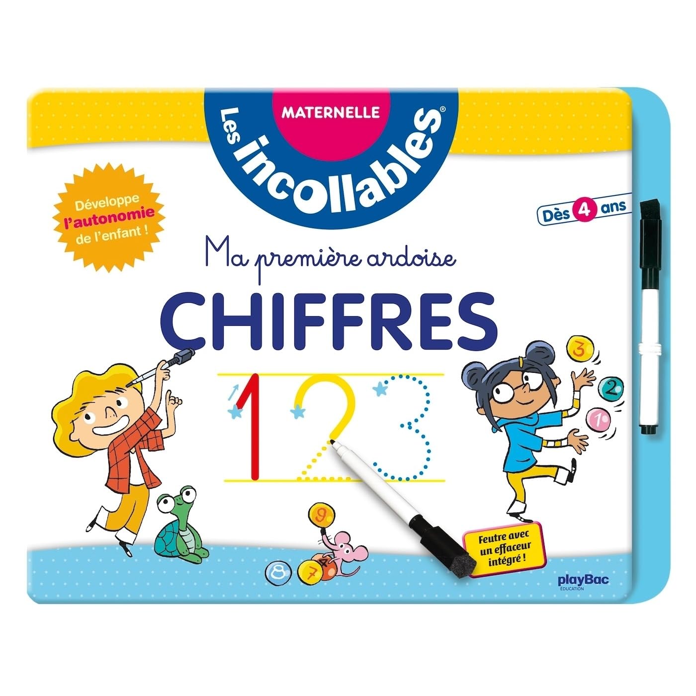 Les Incollables - Ma première ardoise - Chiffres: Feutre avec effaceur intégré ! Non-fiction