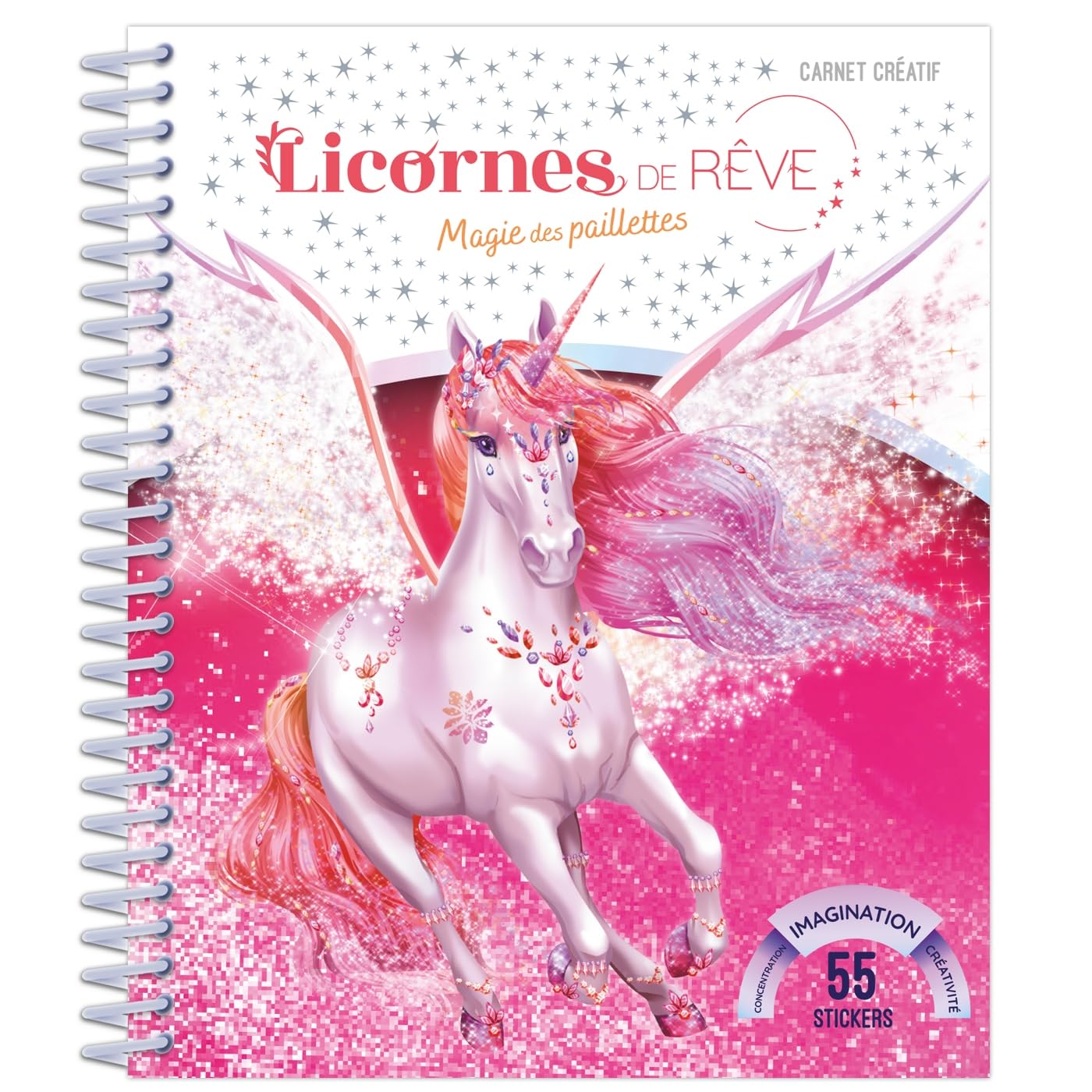 Licornes de rêve - Mini-carnet Magie des paillettes book