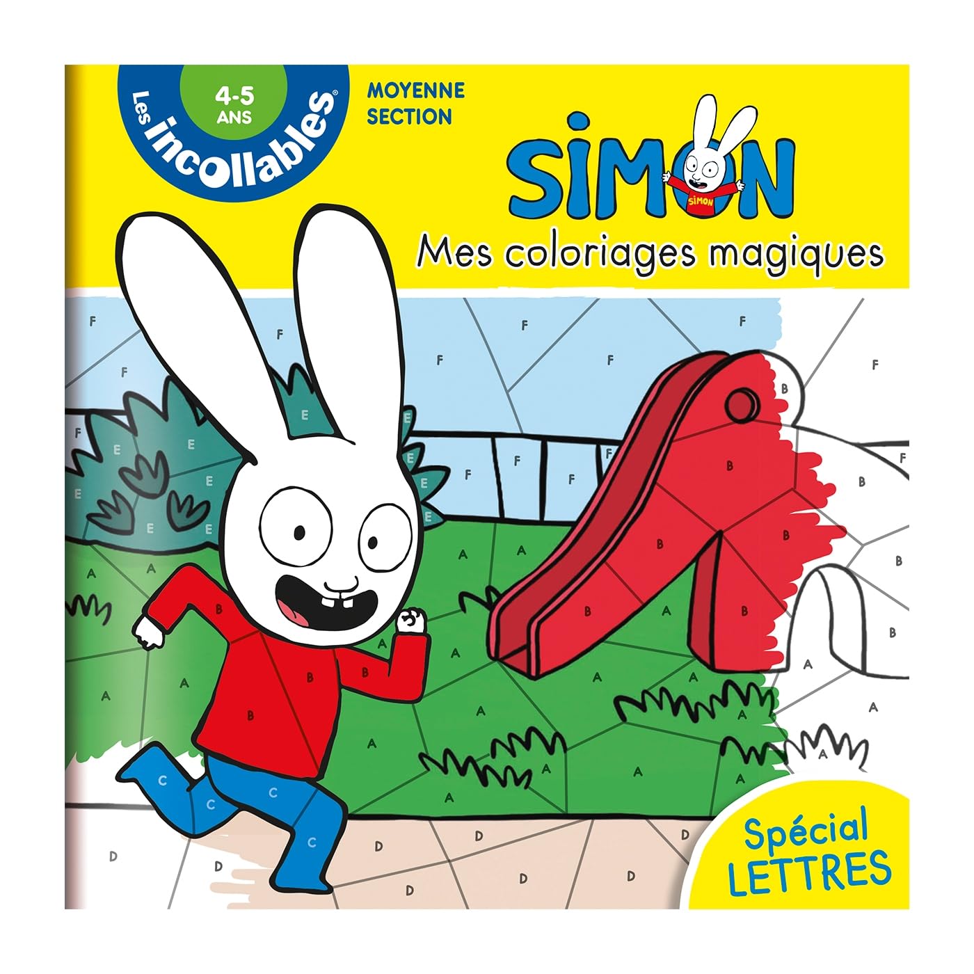 Les incollables - Mes coloriages magiques Simon - Spécial Lettres - Moyenne Section Non-fiction