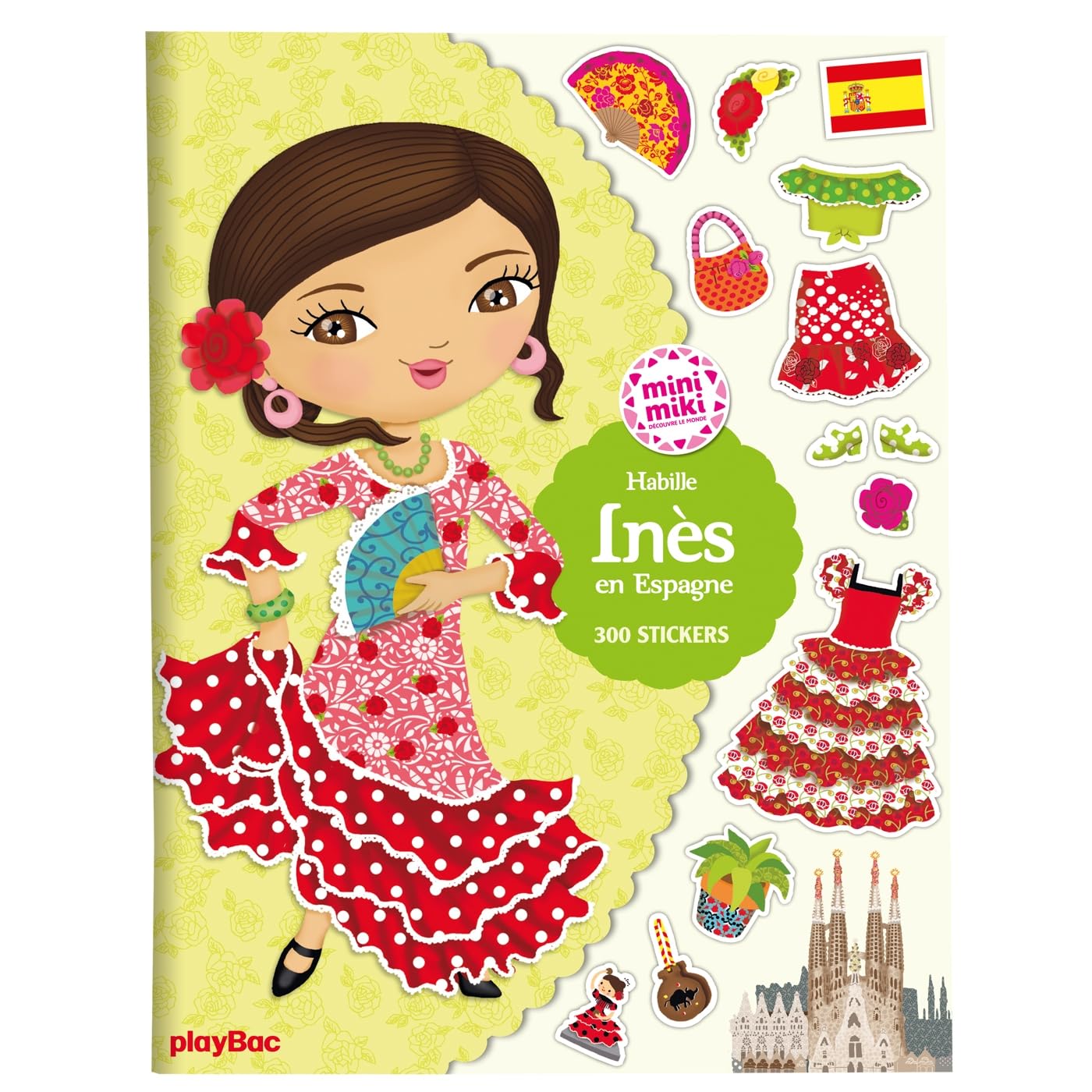 Minimiki - Stickers - Habille Inès en Espagne nouvelle édition book
