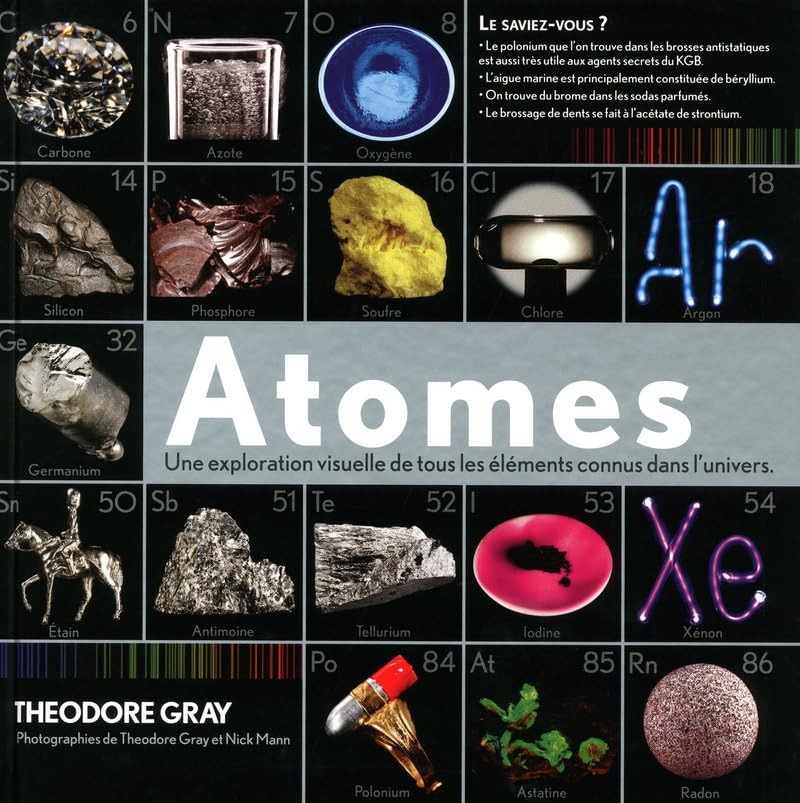 Atomes - Une exploration visuelle de tous les éléments connus dans l'univers book