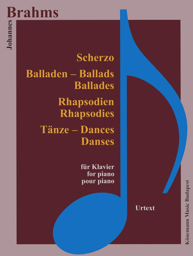 Partition - Brahms - Scherzo, Ballades, Rhapsodies et Danses - pour piano book