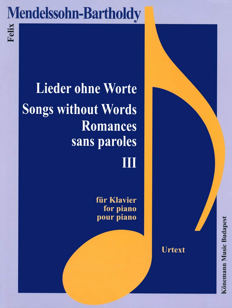 Partition - Mendelssohn-Bartholdy - Romances sans paroles III - pour piano (03) book