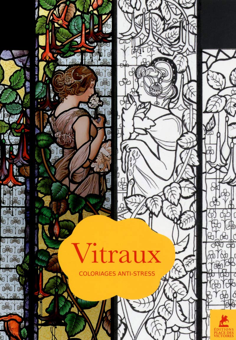 Vitraux - Coloriages anti-stress book