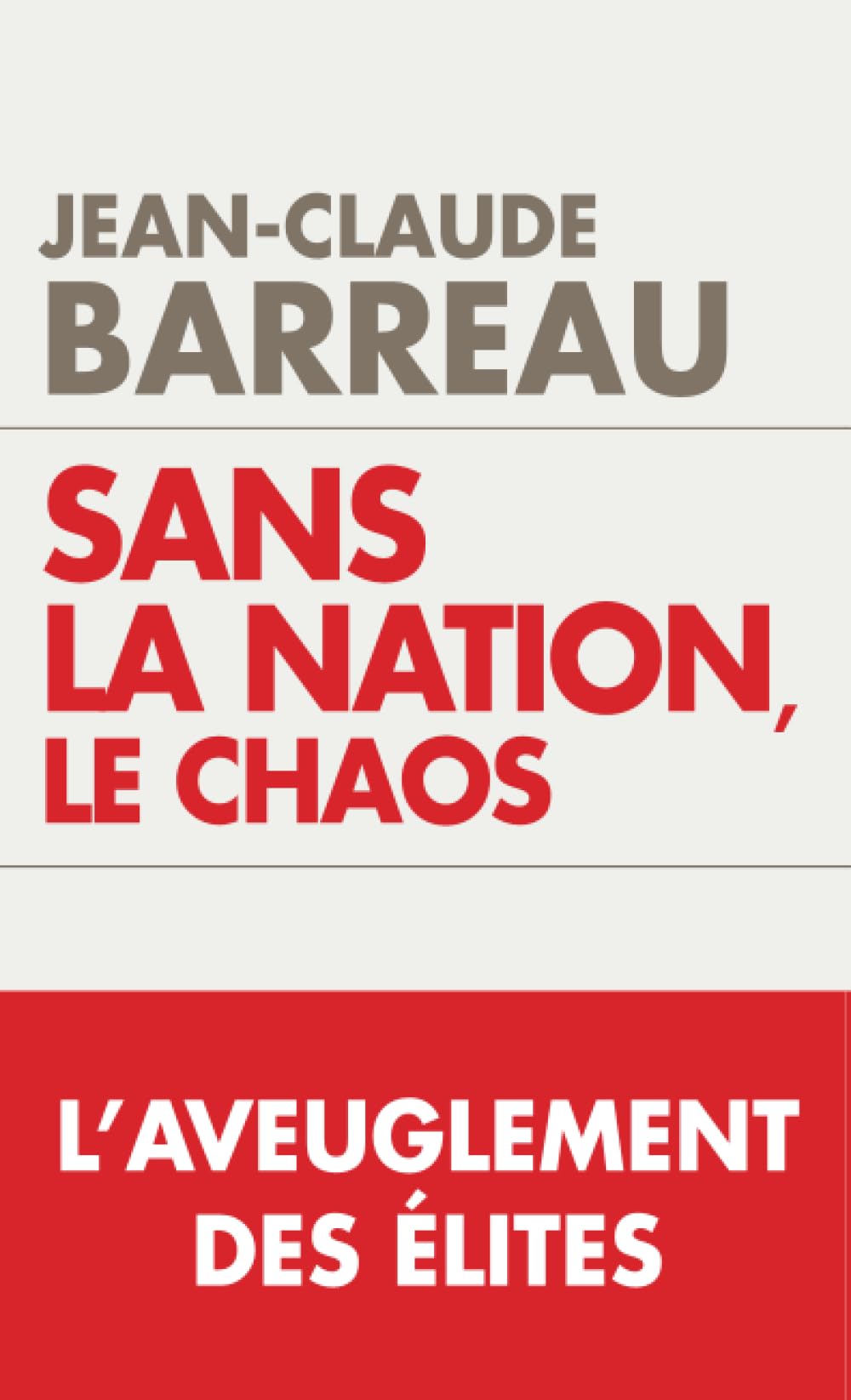 Sans la nation, le chaos (TOUC.ESSAIS) Books