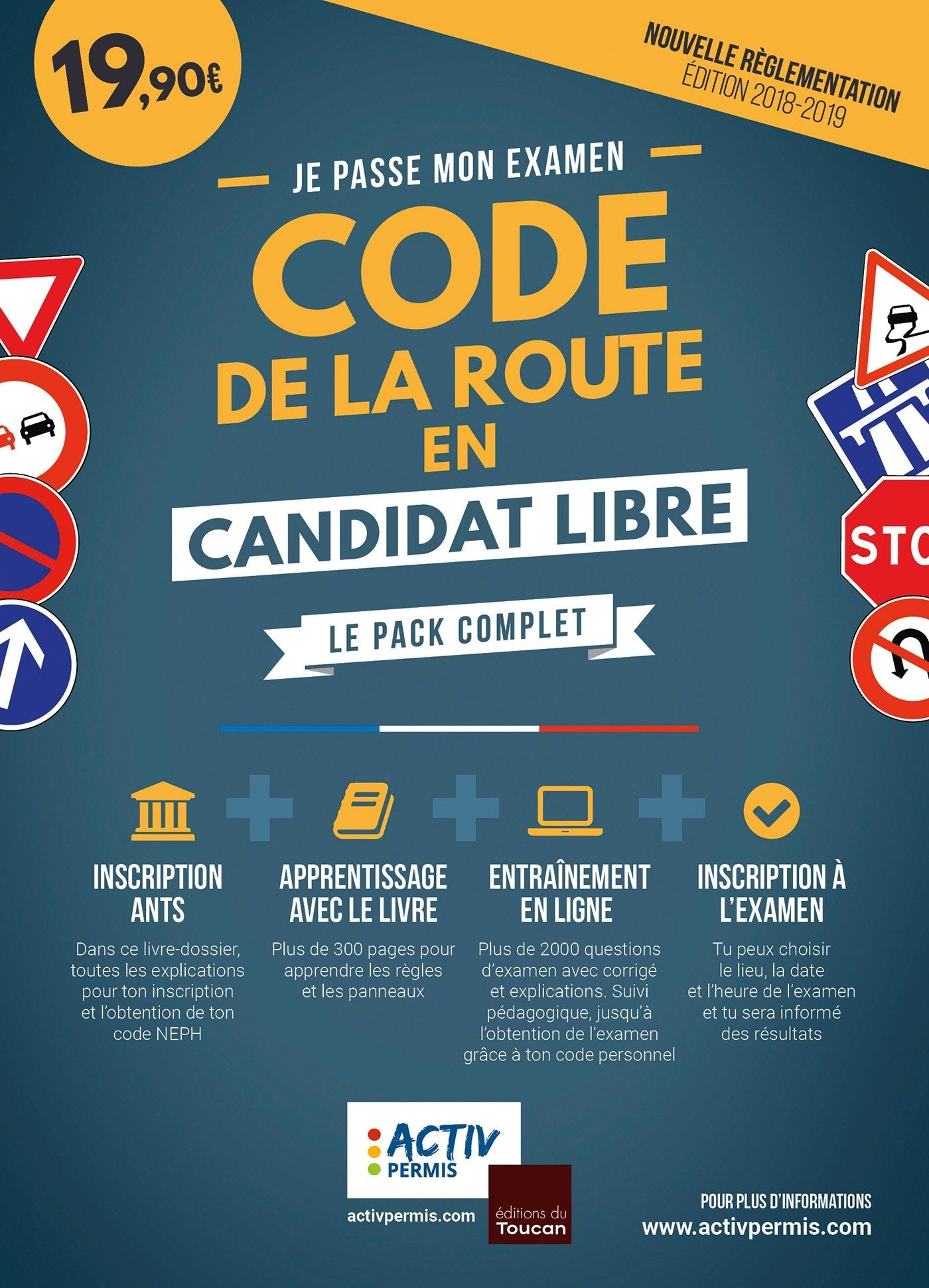Le code de la route en candidat libre: Apprendre, s'entraîner, s'inscrire : tout en un ! Leisure & Fun