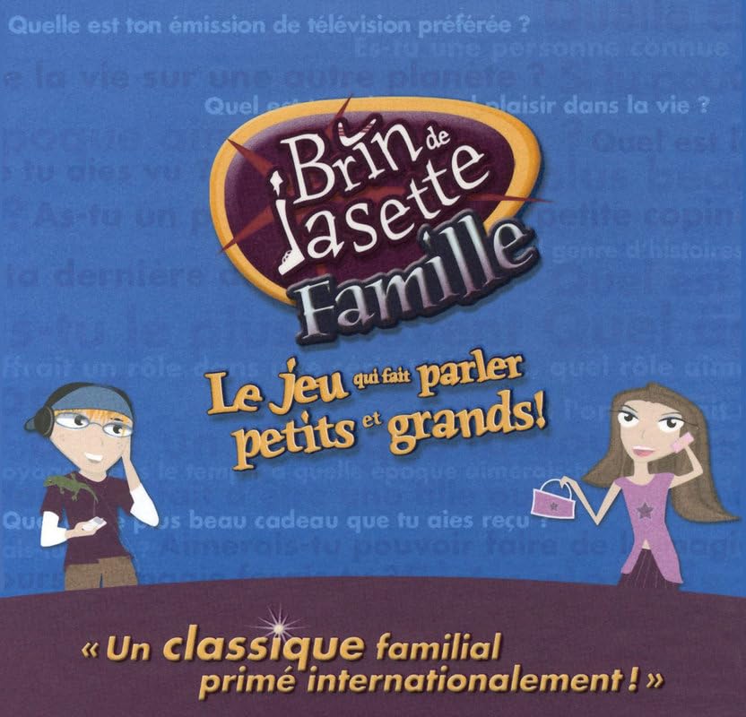 Brin de jasette famille: Le jeu qui fait parler petits et grands ! Books