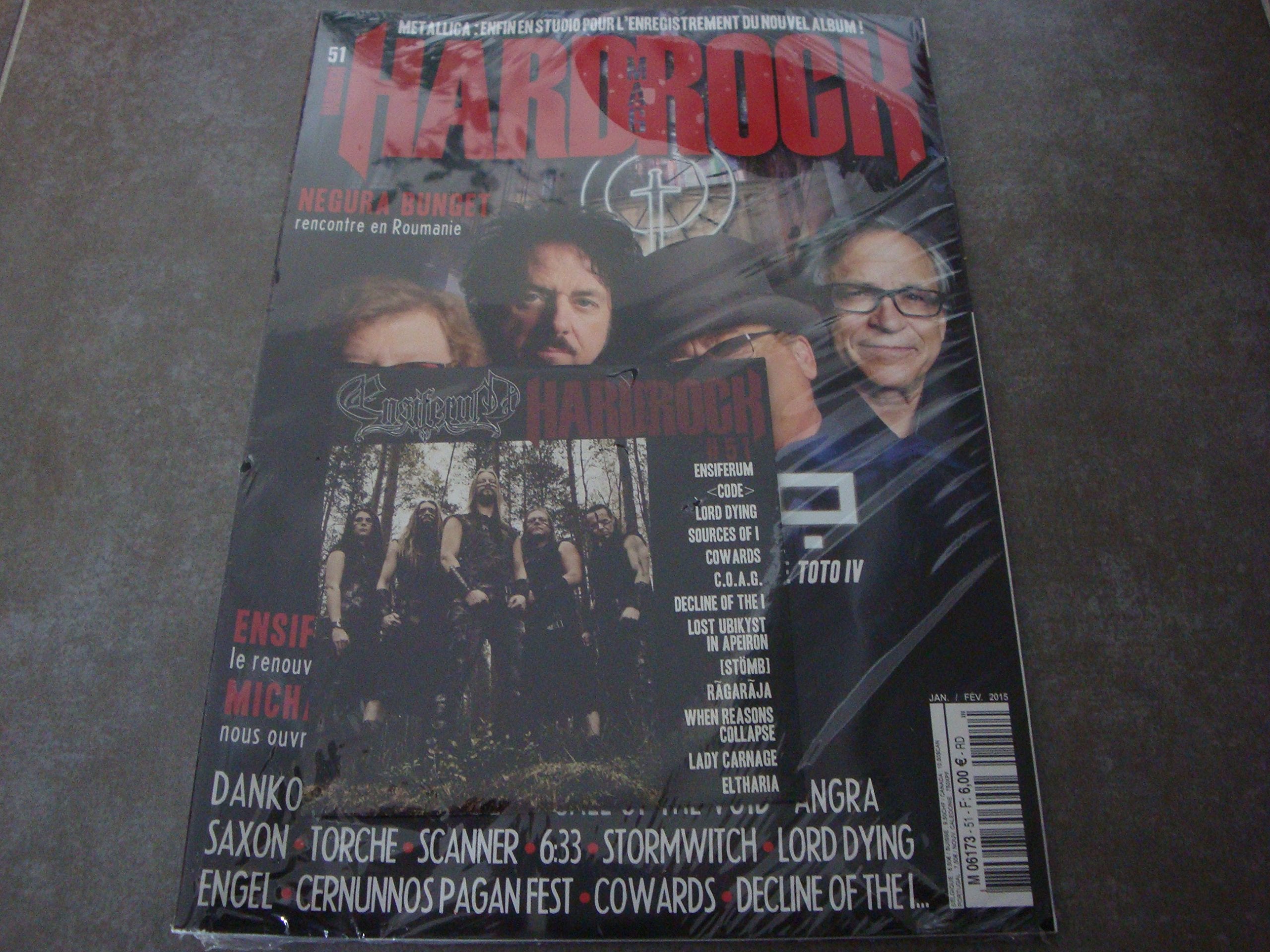HARD ROCK MAG N°51 !! "TOTO LE RETOUR DU LINE-UP LEGENDAIRE DE TOTO IV" + 1 CD book