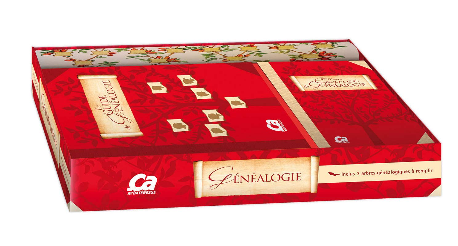 Généalogie: Mon carnet de généalogie ; Le guide de généalogie - Avec 3 arbres généalogiques Books