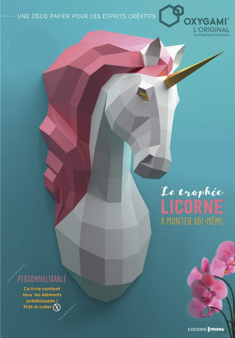 Les trophées licorne à monter soi-même: Contient : 1 livre, 17 planches à découper Books