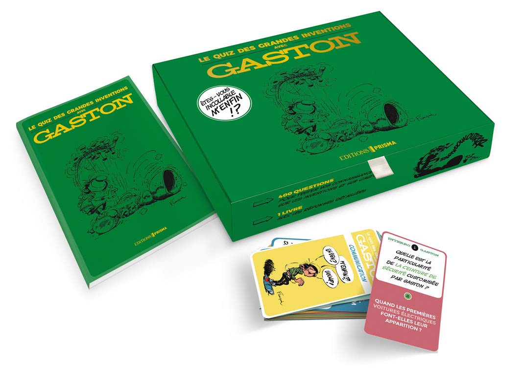 Coffret Le quiz des grandes inventions avec Gaston: Contient 1 livre et 400 questions Books