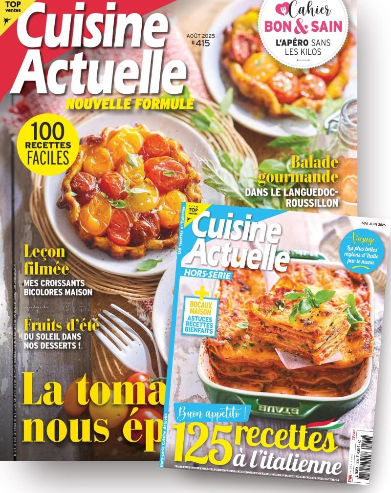 Abonnement au magazine CUISINE ACTUELLE + 6 HORS-SERIE book