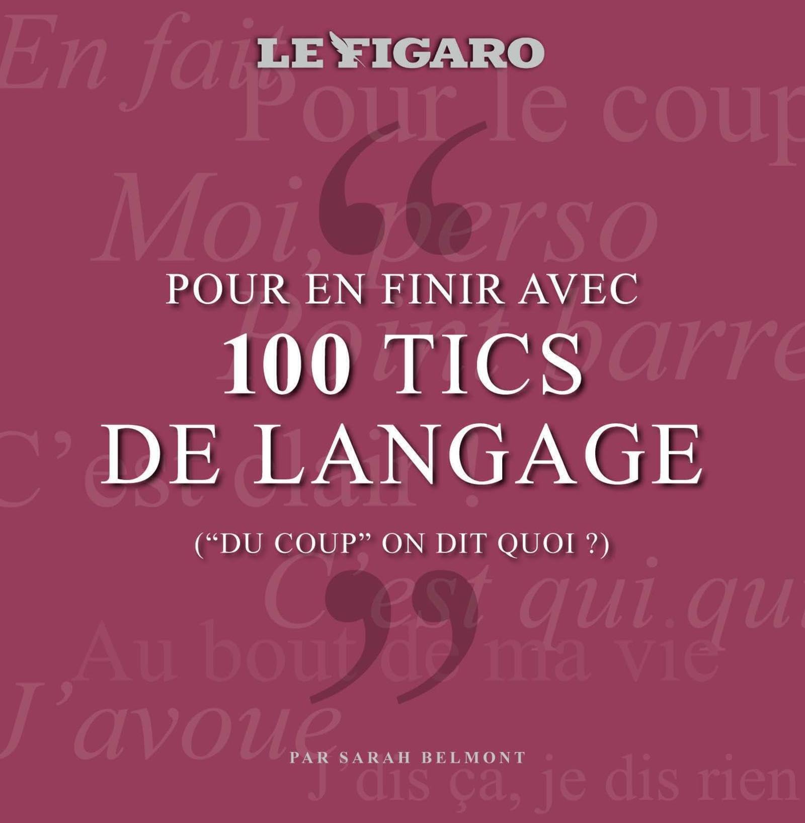 PLV de 5 exemplaires du guide 100 tics de langage qui nous rendent dingues book