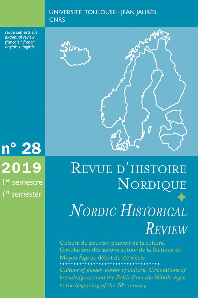 Culture du pouvoir, pouvoir de la culture. Circulation des savoirs autour de la Baltique du Moyen Âge au début du XXe siècle Politics & History