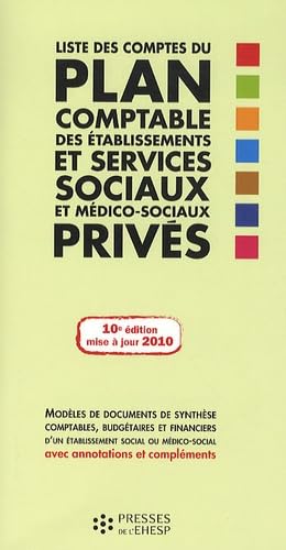 Liste des comptes du plan comptable des établissements et services sociaux et médico-sociaux privés book