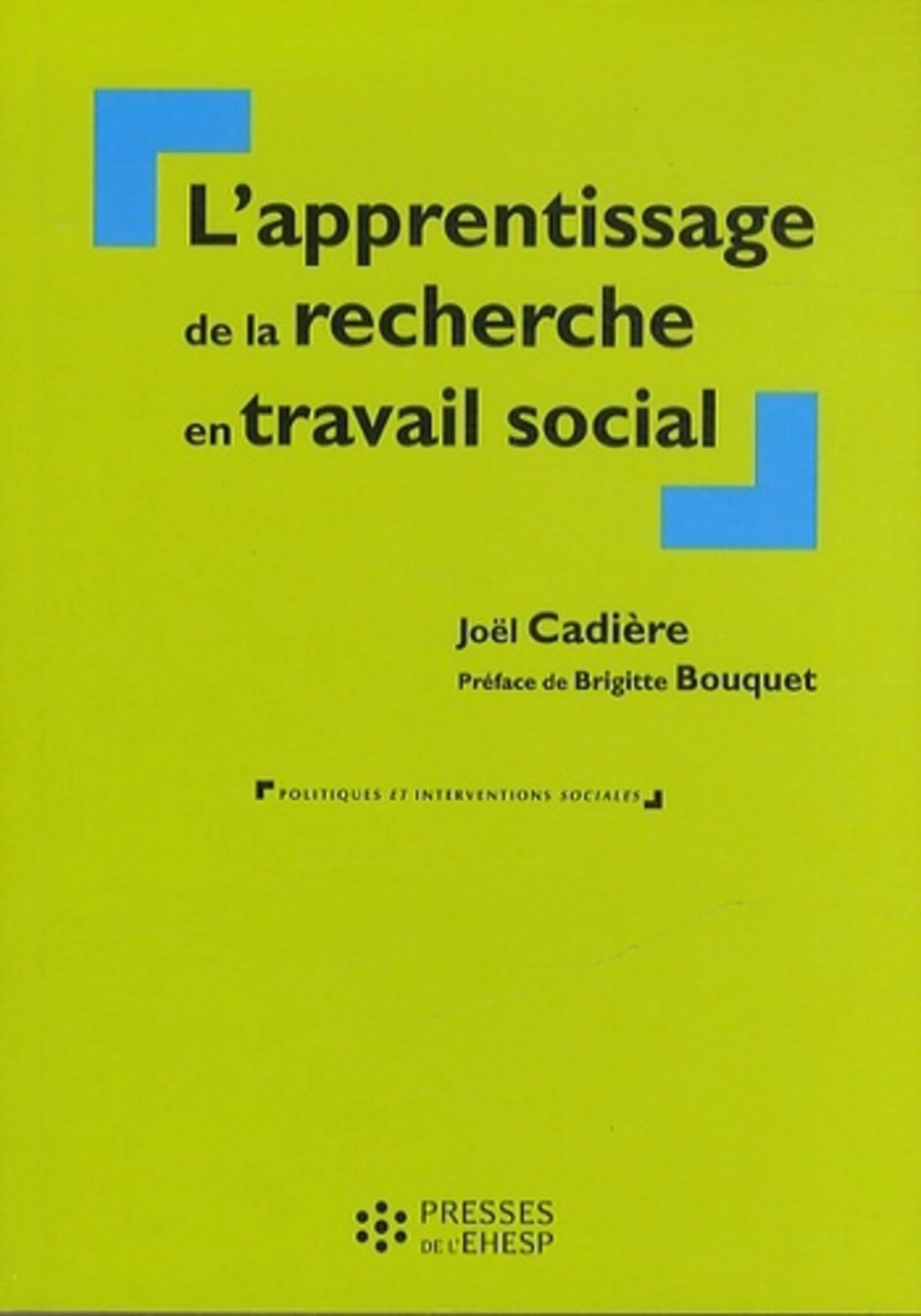 L'apprentissage de la recherche en travail social book