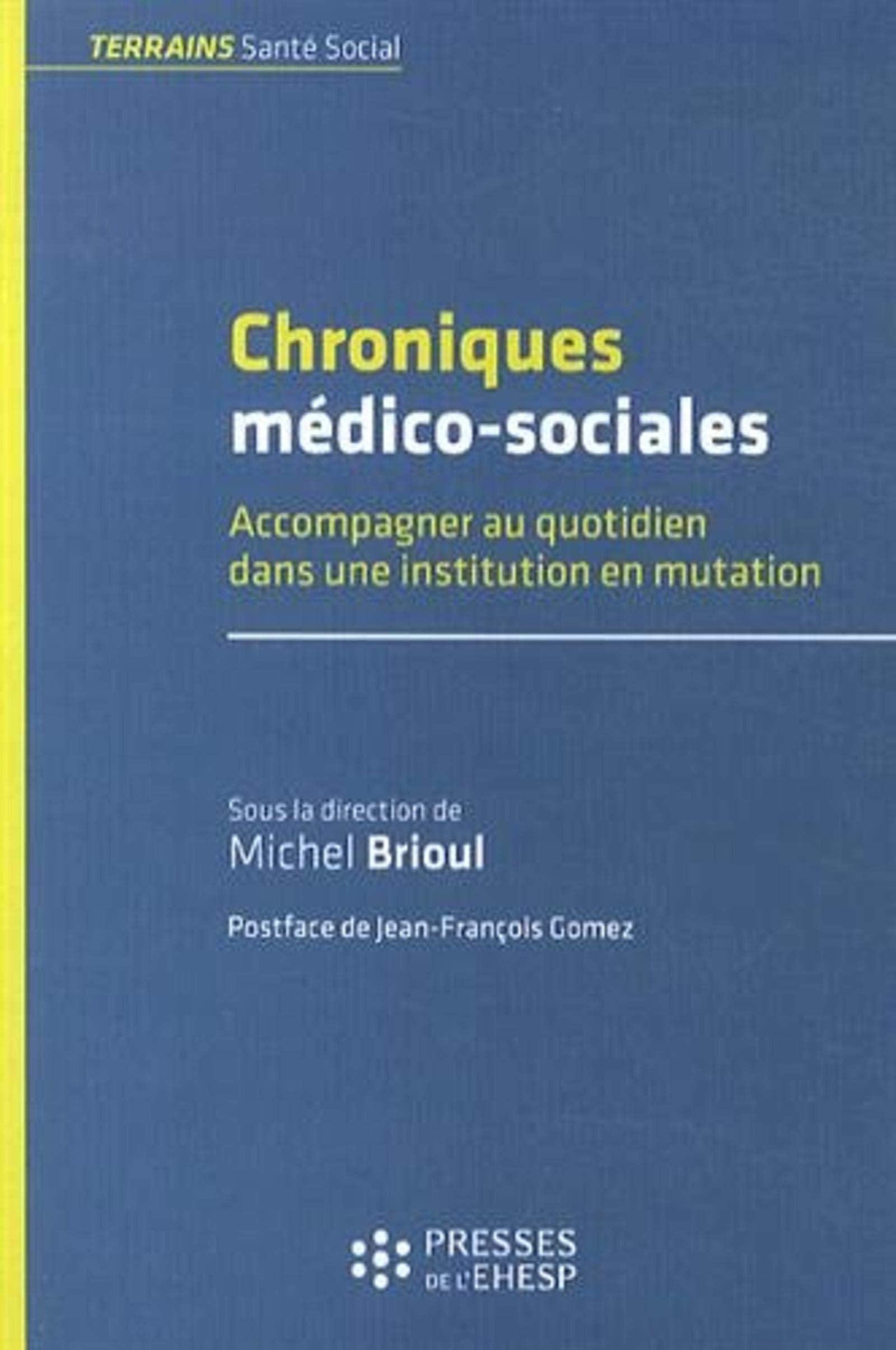 CHRONIQUES MEDICO SOCIALES: ACCOMPAGNER AU QUOTIDIEN DANS UNE INSTITUTION EN MUTATION Books