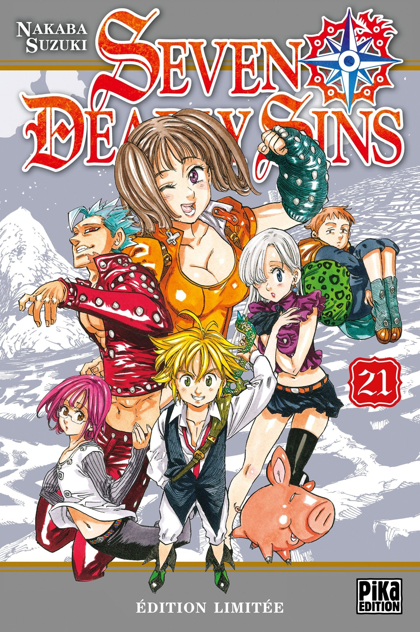 Seven Deadly Sins T21 Edition limitée: Avec 50 cartes postales Manga