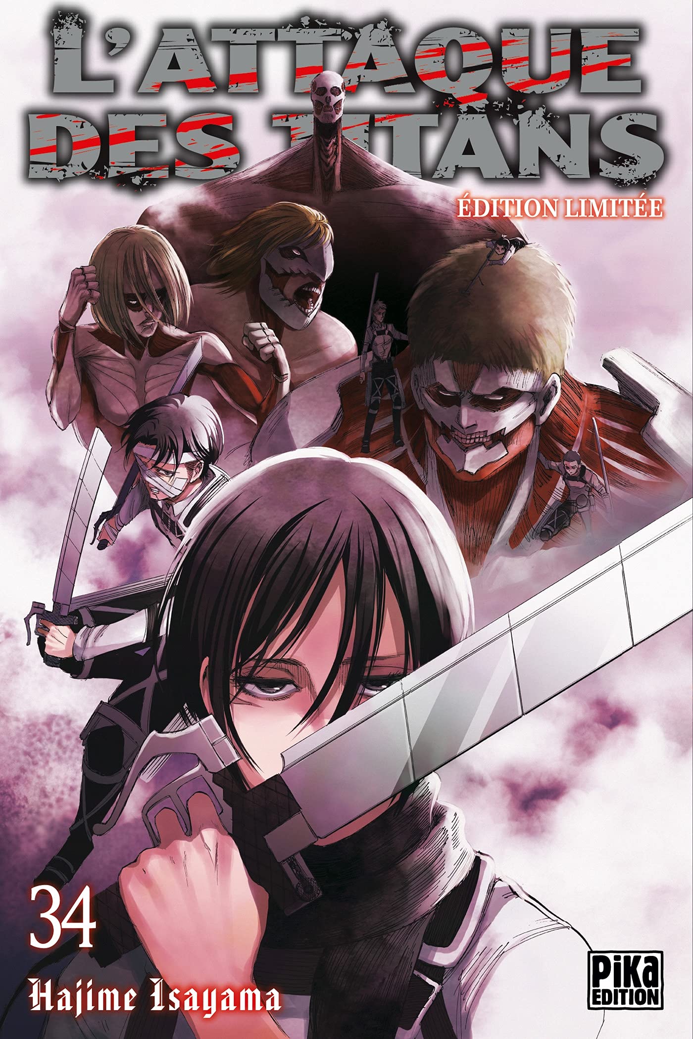 L'Attaque des Titans T34 Edition limitée book