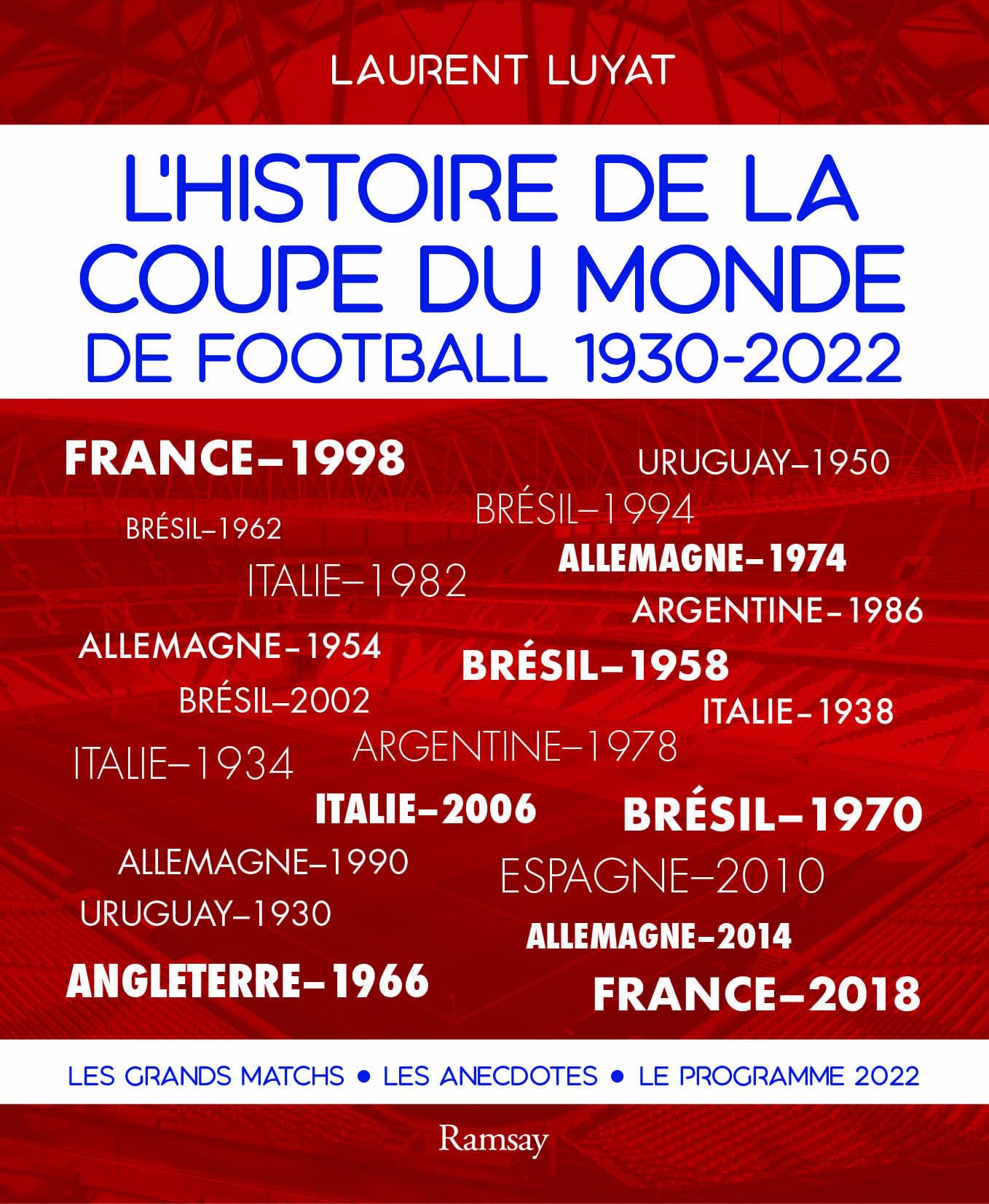L'histoire de la coupe du monde de football 1930-2022: Les grands matchs, les anecdotes, le programme 2022 Film, Art & Culture