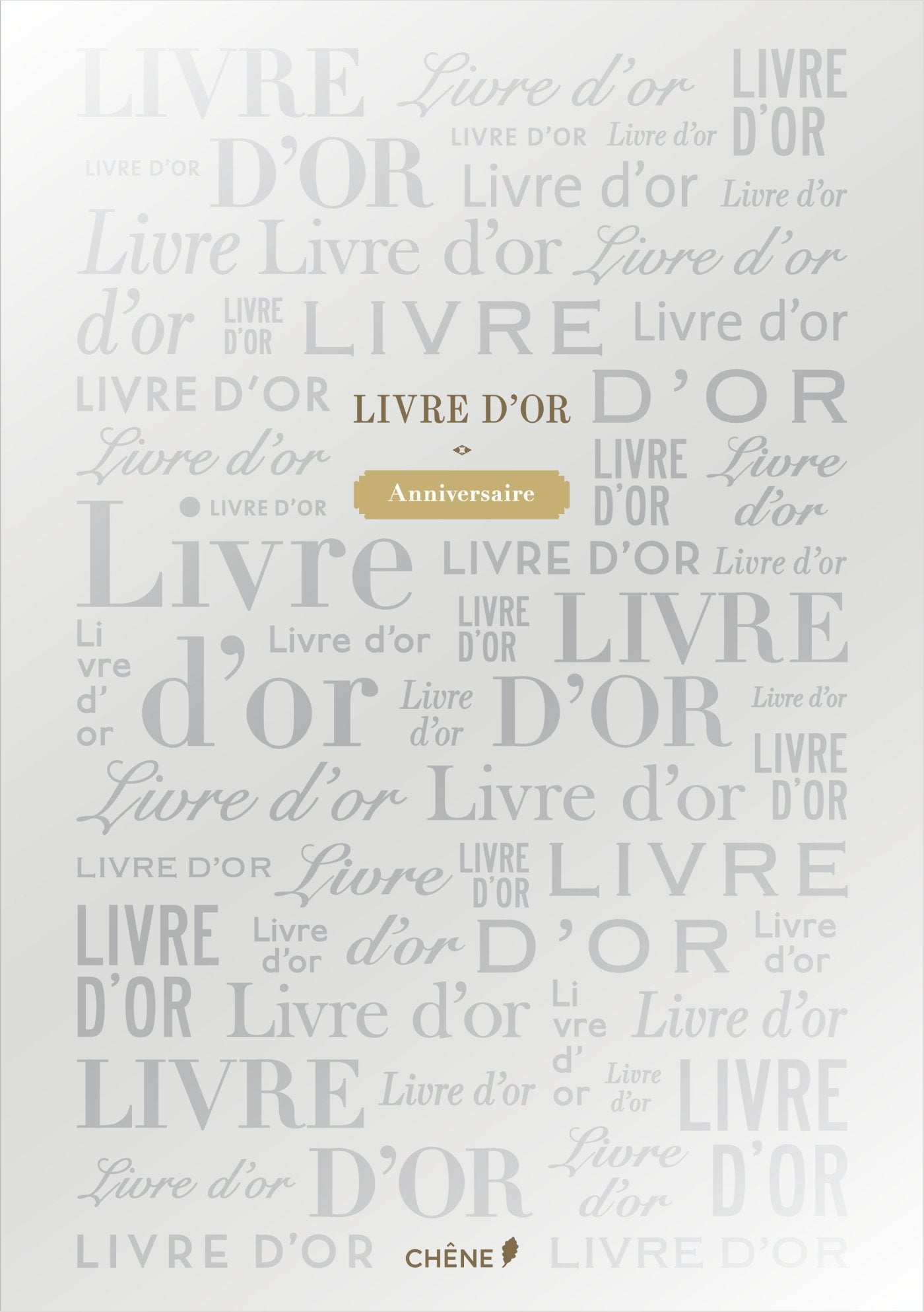 Livre d'or Argenté grand book