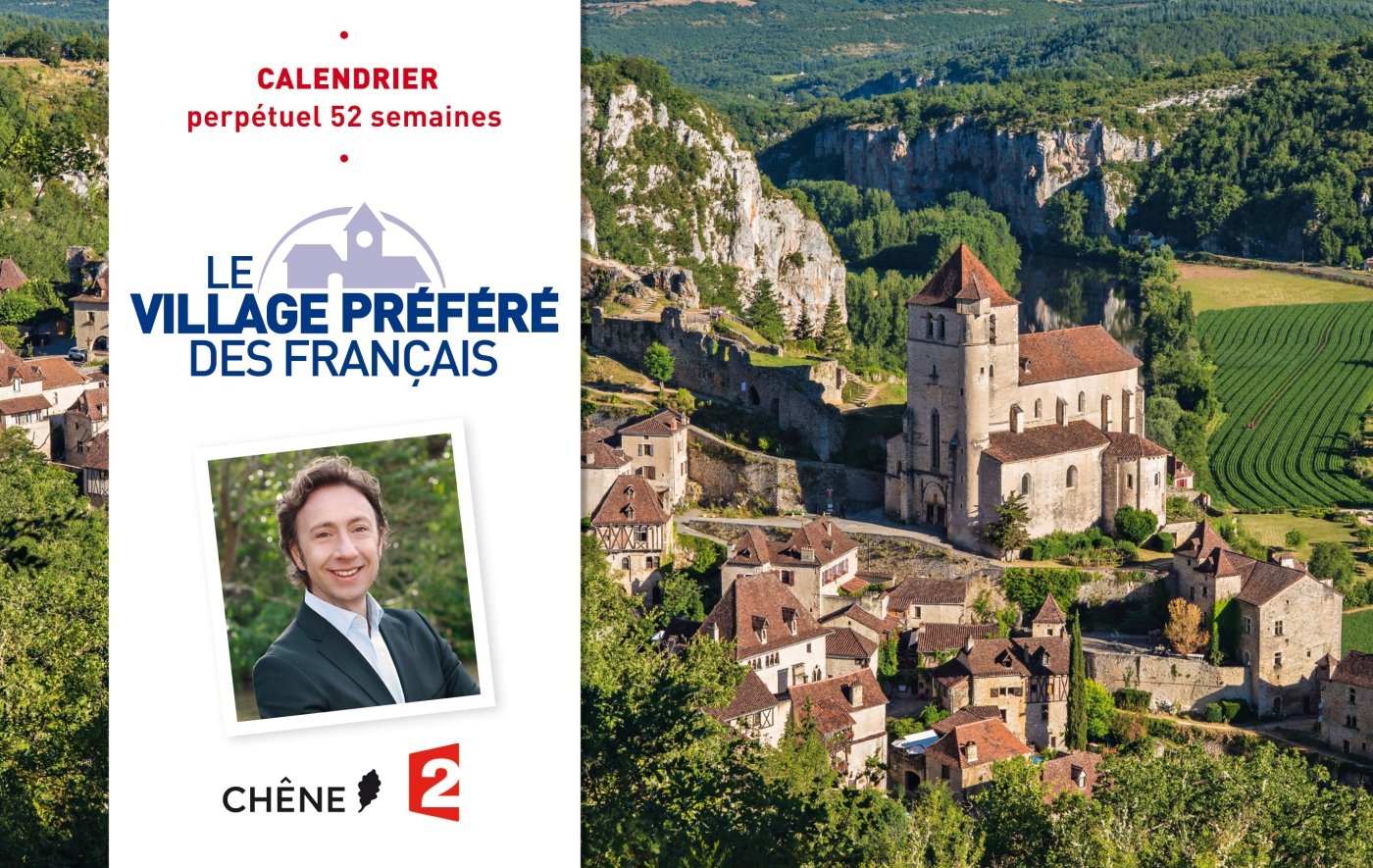 Calendrier perpétuel 52 semaines Le village préféré des français book