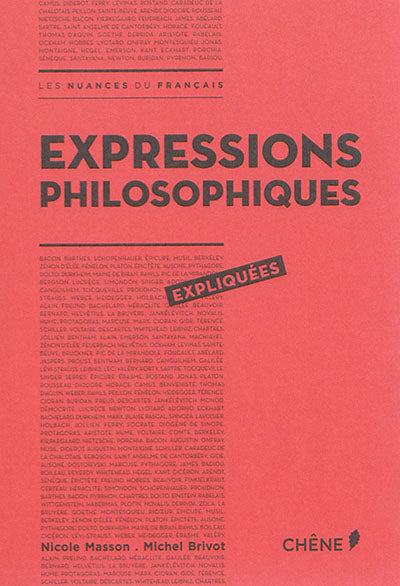 Product Image: Expressions philosophiques expliquées