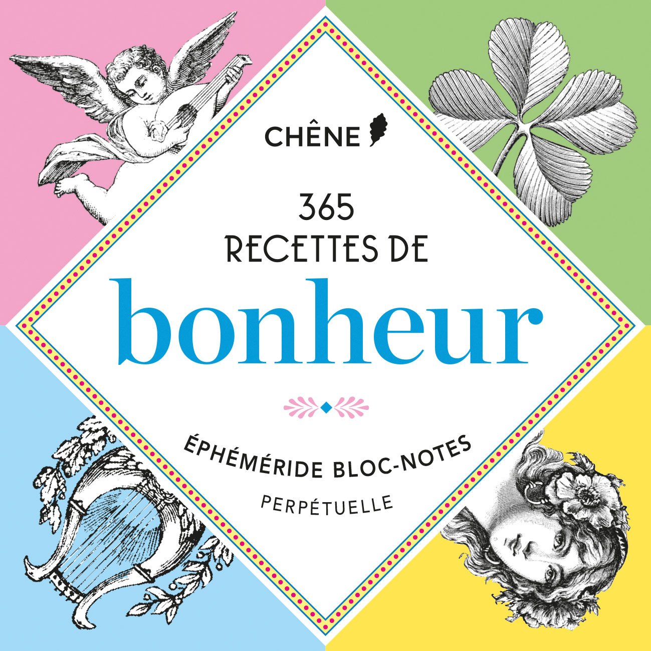365 recettes de bonheur: Ephéméride bloc-note perpetuelle Books