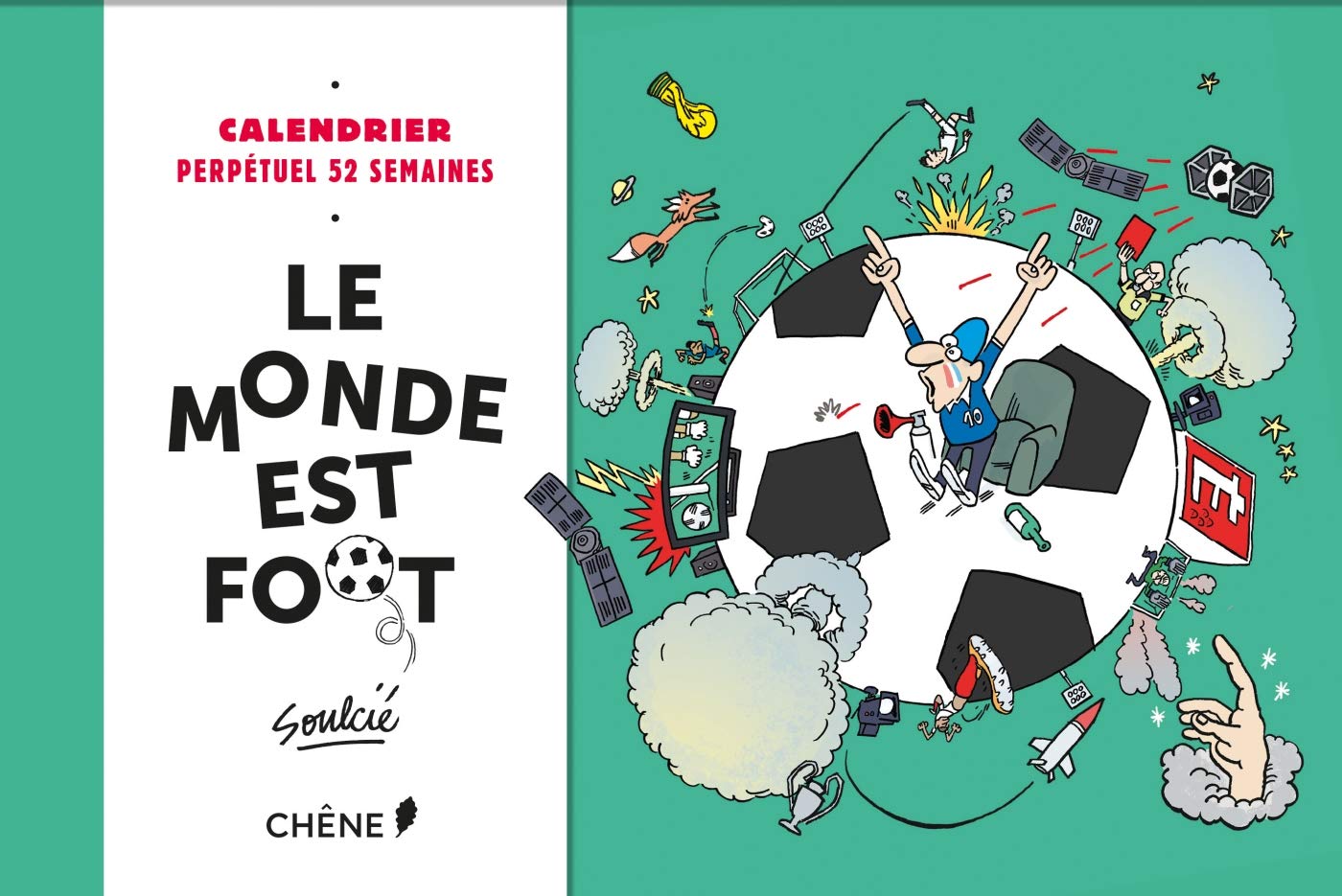 Calendrier 52 semaines - Le monde est foot book
