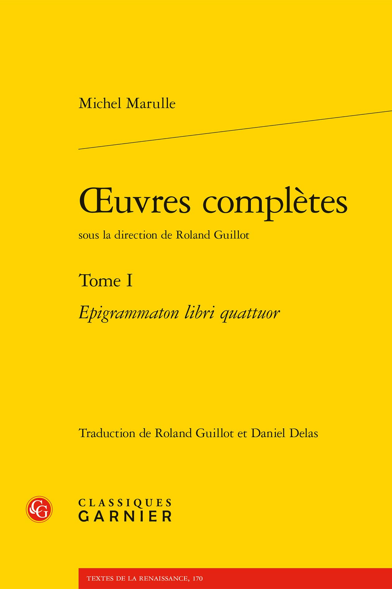 oeuvres complètes: Epigrammaton libri quattuor (Tome I) book